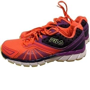 Fila Energized Orange‎ and Purple Size 8